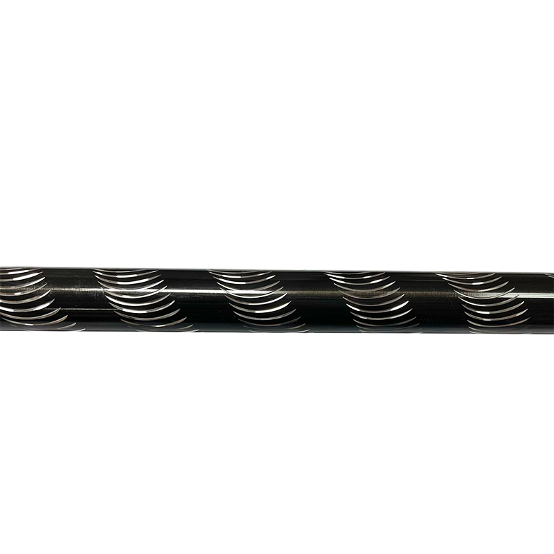 Einzelne halbmondförmige Gardinenstange aus Aluminium
